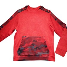 Russell Pullover Hoodie Red Camo YXL 14-16 boys outerwear