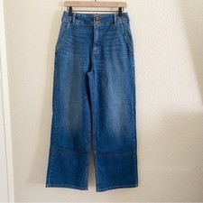 Pilcro Anthropologie Size 29 Wide Leg Jeans No Back Pockets