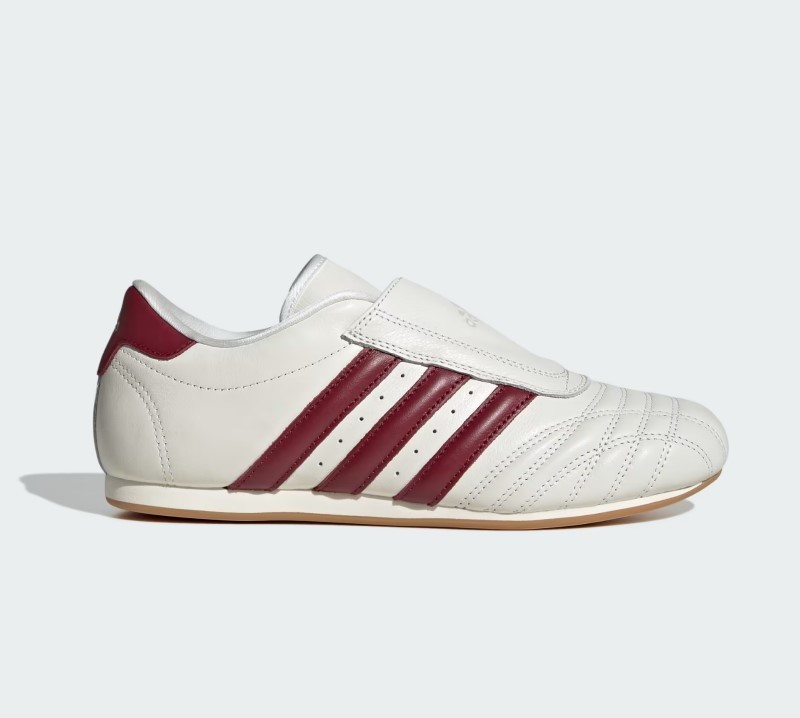 Adidas Women’s Taekwondo sneakers Off White / Noble Maroon JS4527 Leather Adidas Women’s Taekwondo sneakers Off White / Noble Maroon JS4527 Leather