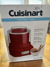 Cuisinart 1.5 Quart Frozen Yogurt Ice Cream Sorbet Maker - Red