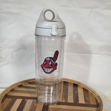 Tervis Cleveland Indians 24oz Sport Water Bottle Finger Loop Hole Cheif Wahoo
