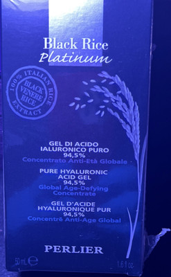 Perlier Black Rice Platinum Hyaluronic Acid Gel 1.6 fl oz Age-Defying