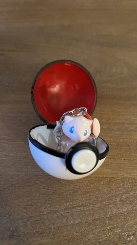 Vintage Mew Pokemon Poke Ball Toy And Keychain 1999 Nintendo