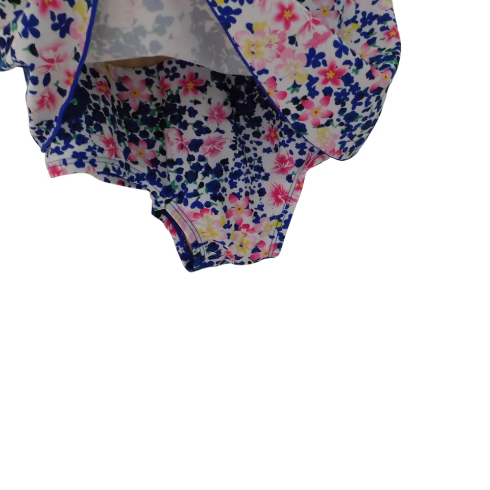 Traje de baño Shore Shapes para mujer 12 azul floral colorido vestido retro Foto 3 de 4