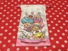 Yuu mini Sanrio Capsule Lottery Drawstring Bag Kiki Lala Cinnamoroll Kerokeroker
