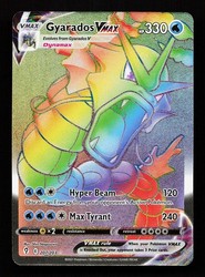 Gyarados VMAX 207/203 Evolving Skies Secret Rare Rainbow Holo