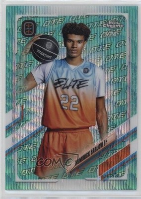 2021 Chrome OTE Overtime Elite Aqua & Green Wave Refractor Dominick Barlow 12n5