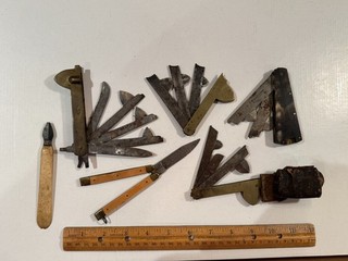 6 Bloodletting Fleam Lancets circa 18th/19th Century
