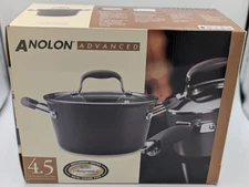 Anolon Advanced 4.5qt Sauce Pan With Lid New Open Box