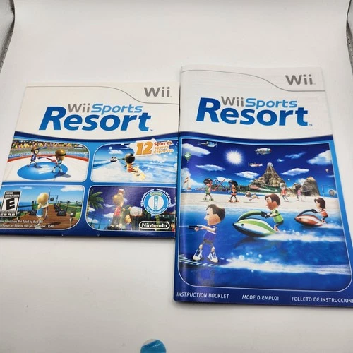 Wii Sports Resort (Nintendo Wii, 2009) Video Game With Manual Tested/Working