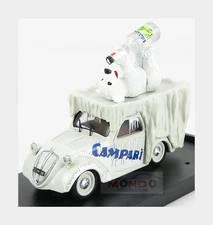 1:43 Brumm Fiat 500 Furgoncino Van Campari 1950 Ivory R450 MMC