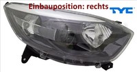 TYC 20-14695-05-2 Hauptscheinwerfer Rechts Scheinwerfer Frontscheinwerfer