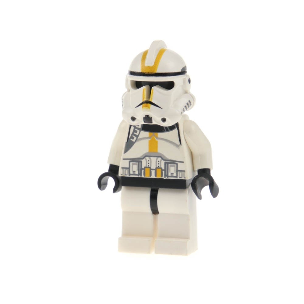 1X Lego Minifigure Star Wars Clone Trooper White Black Head Helmet 7655 SW0128A
