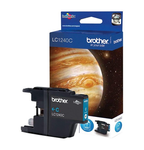 Brother LC-1240C Inkjet Cartridge, Cyan, Single Pack, Standard Yield, Includes 1 - 第 1/2 張圖片