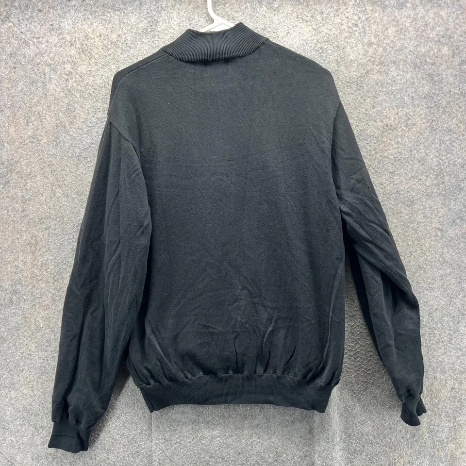 Greg Norman Pullover Mens Medium Black 1/4 Zip Sweatshirt Augusta National Golf - Image 2 of 4