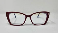 Tom Ford TF5893-B 069 Blue-Control Red Eyeglasses. Size 55-16-140 Generic Case