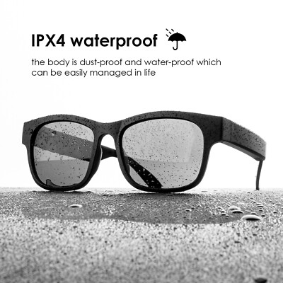 Smart Bluetooth Sunglasses With Speakers - UV400 Polarized, IPX4 Waterproof, Voice Control