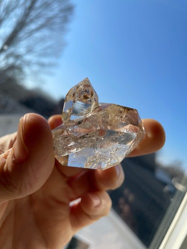 Grappolo cristallo quarzo diamante Herkimer 252,5 CT. NY originale - Foto 8 di 15