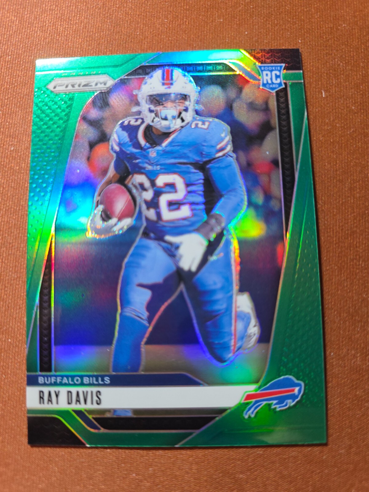 2024 Panini Prizm - Rookies Ray Davis #382 Green Prizm (RC)