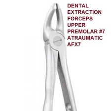 DENTAL INSTRUMENT EXTRACTION FORCEPS UPPER PREMOLAR #7 ATRAUMATIC AFX7 Stainless