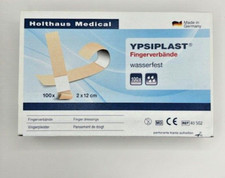 100 x Fingerpflaster Fingerverband Pflaster wasserfest YPSIPLAST®  2 x 12 cm