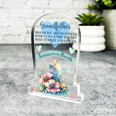 Großvater für immer in unseren Herzen Gedenkgeschenk Grabstein Andenken Plakette