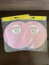 50 - 8 3/4  Pink Tulle Circles Wedding Party Baby FAVORS Craft Supplies NEW E 