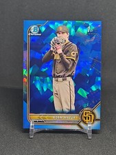 2022 Bowman Draft Chrome Sapphire #BDC-4 Adam Mazur 1st Bowman - Padres