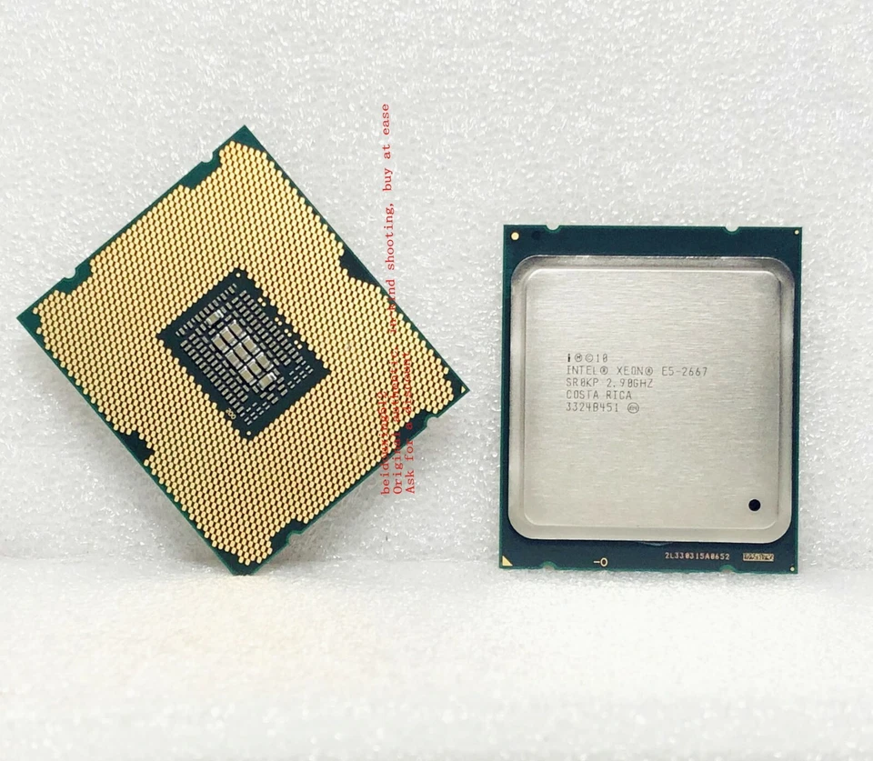 a pair Intel E5-2667 (SR0KP) 2.9GHz /15MB / QPI 8GT/s 2011 Server Processor - Image 2 of 4