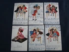 Lot of 6 Illustrator CHICKY SPARK Postcards Written and Stamped 1921
