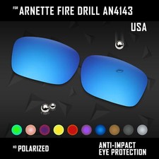 Anti Scratch Polarized Replacement Lenses for-Arnette Fire Drill AN4143
