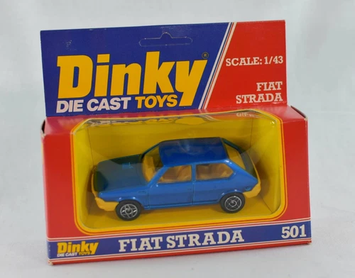 VINTAGE DINKY 501 FIAT STRADA DIECAST MODEL CAR 1:43 SCALE