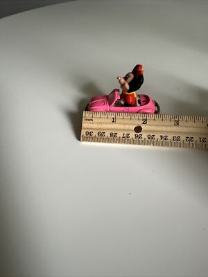 Vintage Tomy Disney Minnie Mouse Pink Volkswagen Convertible