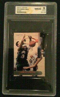 Lebron James RC 2003 Sports Illustrated for Kids Rookie Card Graded GEM WCG10!V3