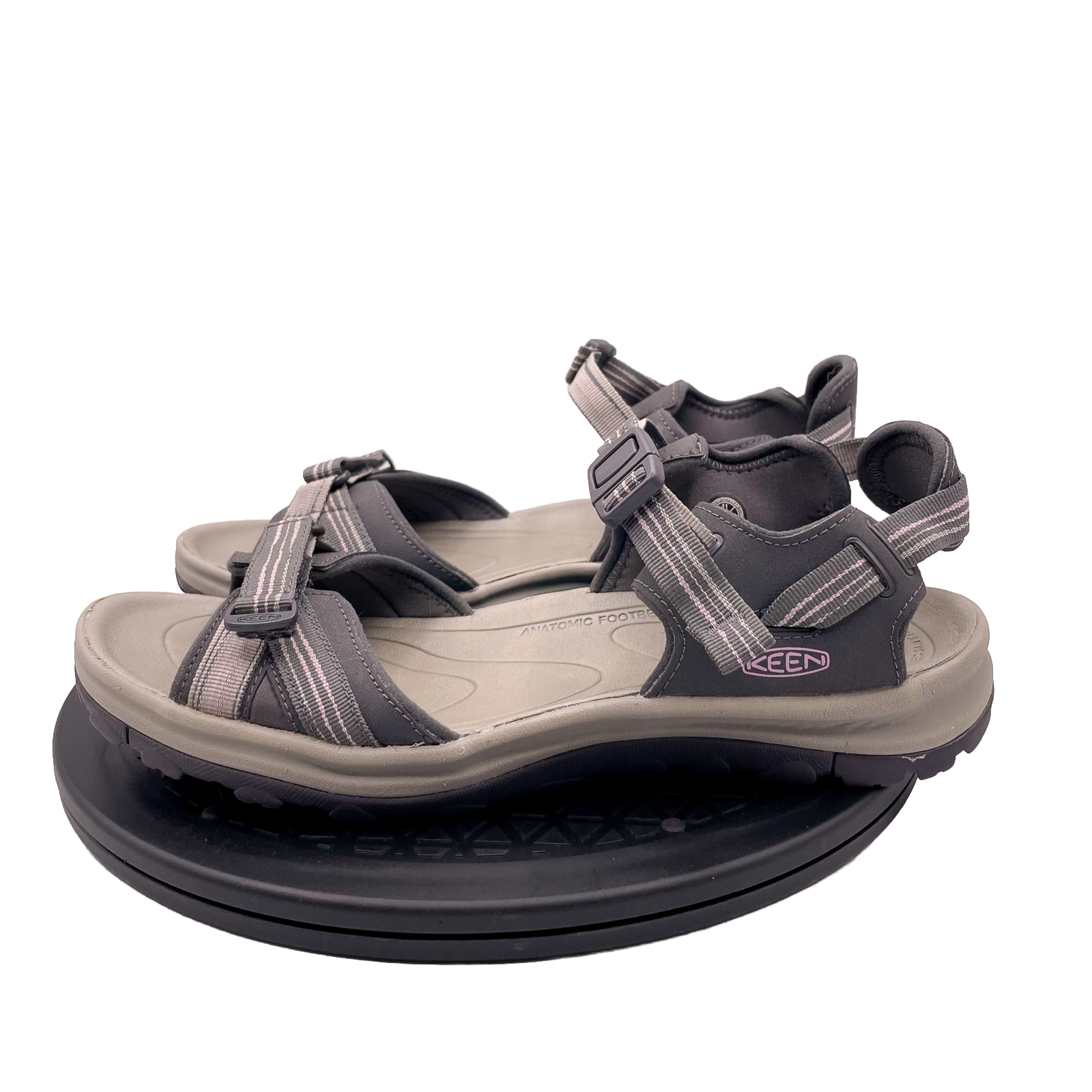 Scarpe sandalo trekking donna KEEN Terradora II punta aperta grigio rosa taglia 11