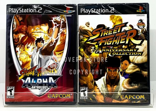 Street Fighter Anniversary Collection + Street Fighter Alpha Anthology - PS2