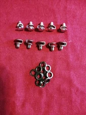 SPEED POST BOOT LACE HOOKS - REPAIR/CAMP/HIKE/CLIMB -  HEAVY DUTY - LARGE (9 mm)