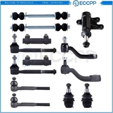 Front Lower Ball Joints Sway Bar Tie Rod End Suspension For 1999-2000 Escalade