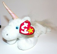 Ty Beanie Babies Mystic Unicorn Iridescent Horn Rainbow Mane 5/21/94 ERROR Stamp