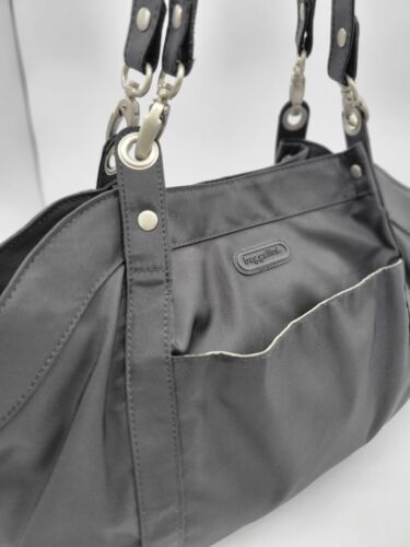 BAGGALLINI Handbag Hampton Tote BAG Medium-LG Black Multi Pocket Shoulder Purse - Picture 3 of 19