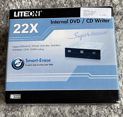 Liteon 22X Internal DVD/ CD Writer with Smart Erase