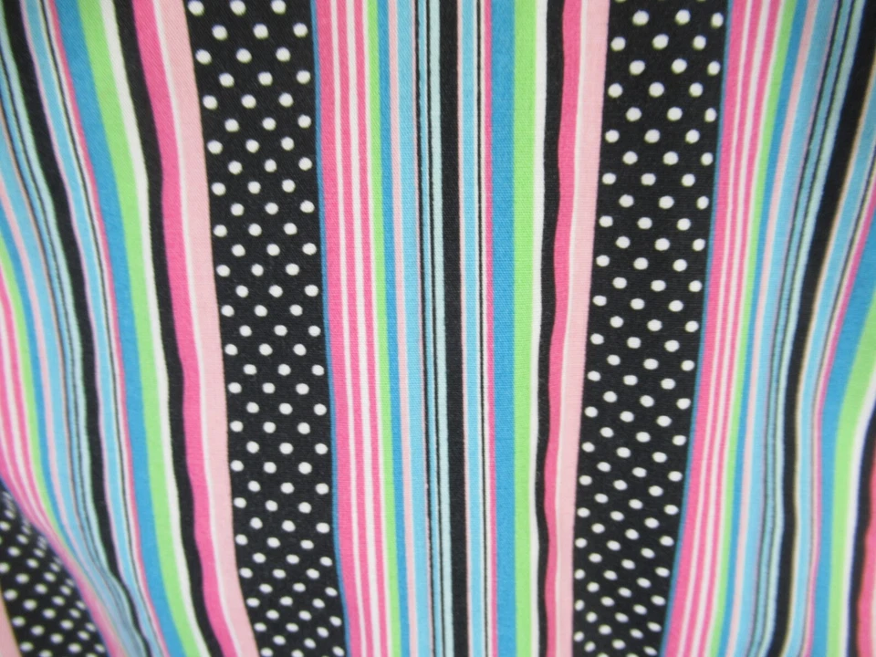 Camisa con botones Orvis sin arrugas para mujer 12 lunares a rayas manga larga algodón Foto 4 de 4