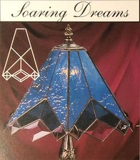 Lampe de chevet série SOARING DREAMS gabarits encliquetables motif lampe vitrail