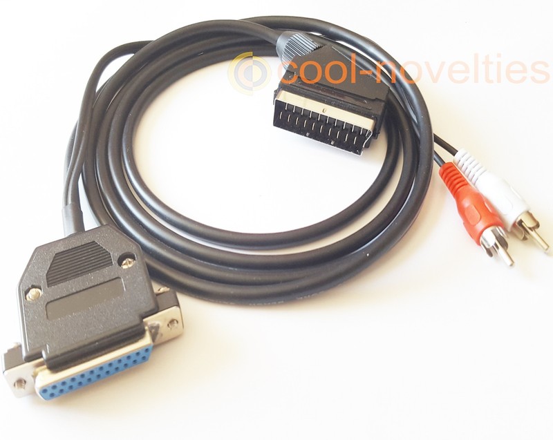 COMMODORE AMIGA 500, 600, 1200, 4000, NEW RGB 2 METRE SCART TV CABLE