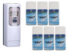 EXEC LCD Pro Automatic Air Freshener Dispenser + 6 REFILLS Auto Wall Mounted