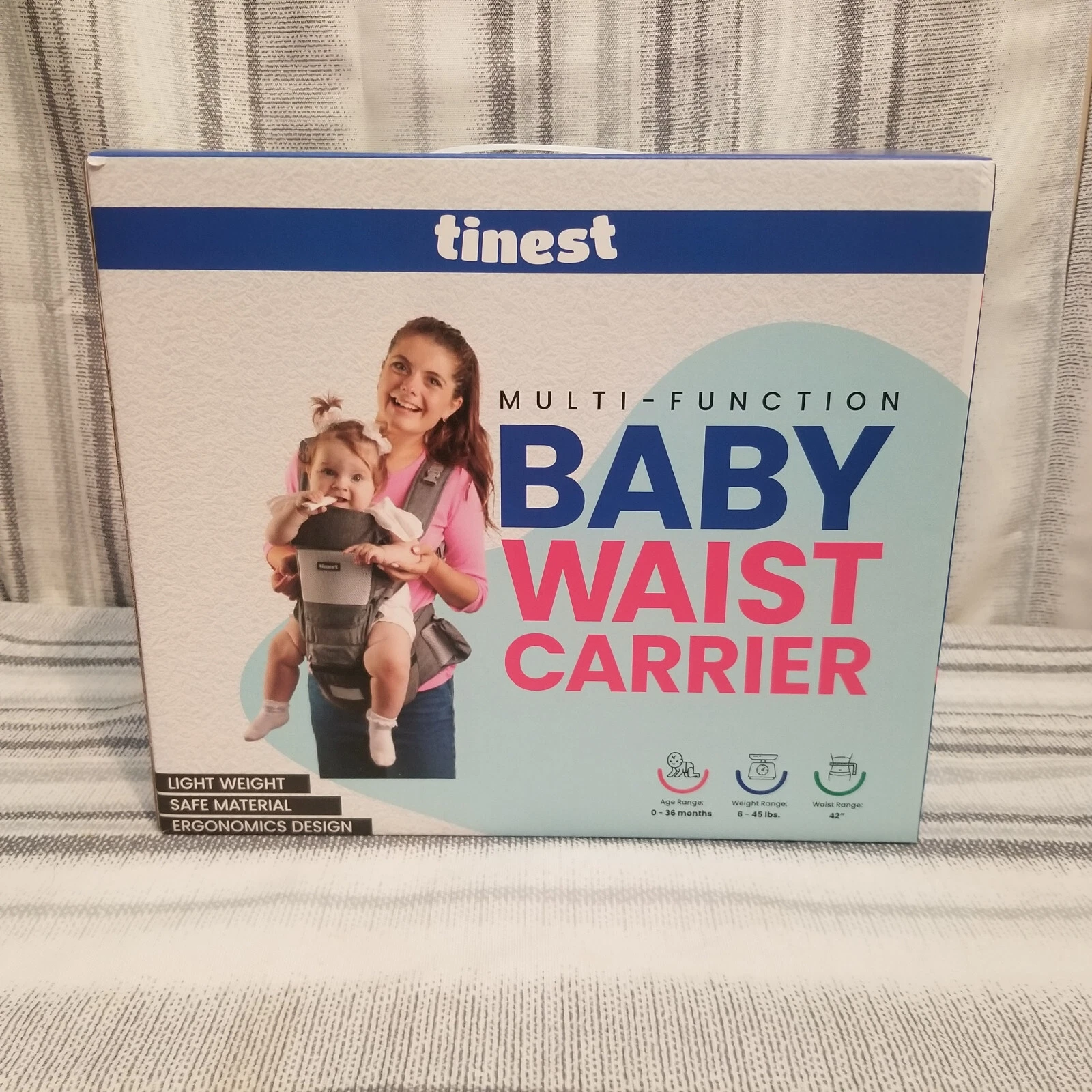 Tinest 6-in-1 Baby Carrier with Hip Seat & Head Support, Ergonomic Baby Carrier
