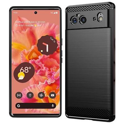 Hülle Carbon für Google Pixel 6 Schutzhülle Handy Case Cover Handyhülle