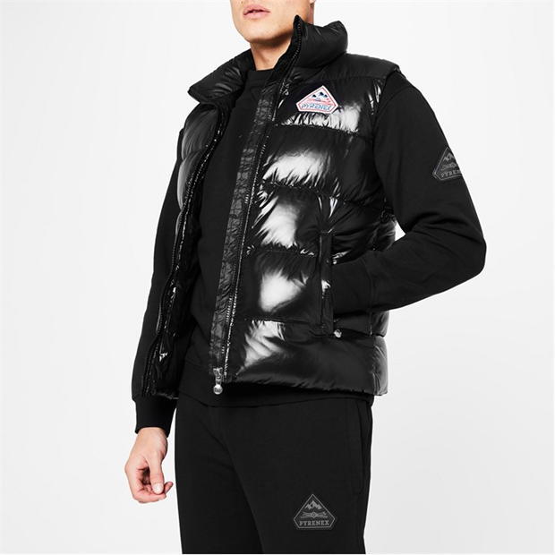 PYRENEX JOHN SLEEVELESS DOWN JACKET / GILET IN BLACK SIZE S *RRP £370 image 4