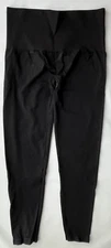 ASSETS by SPANX Black Wide Waistband High Waist Ankle Leggings Womens Plus  1X