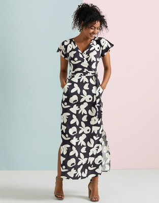 white kimono maxi dress